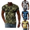 Fashion New Camouflage Clothes Leisure Men T-shirts Casual 3D Print Hip Hop Harajuku Personality Round Neck Short Sleeve Tops