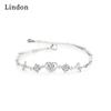 Линдон циркон браслет ювелирные изделия геометрические бусины браслеты-цепочки модный тонкий свадебный подарок для подруги женщин