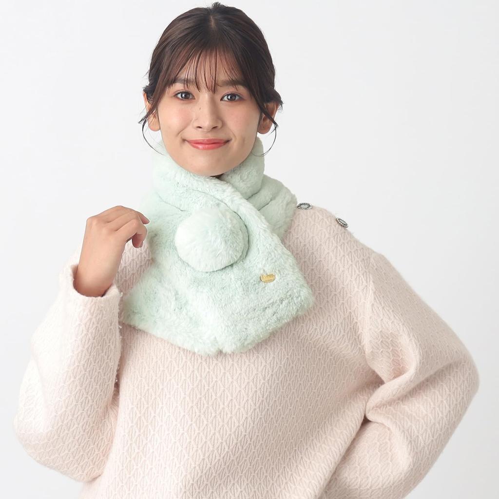 АКСЕССУАРЫ Шубка из искусственного меха с помпоном 50076 Off White [Paul&Joe] [Moonbat]