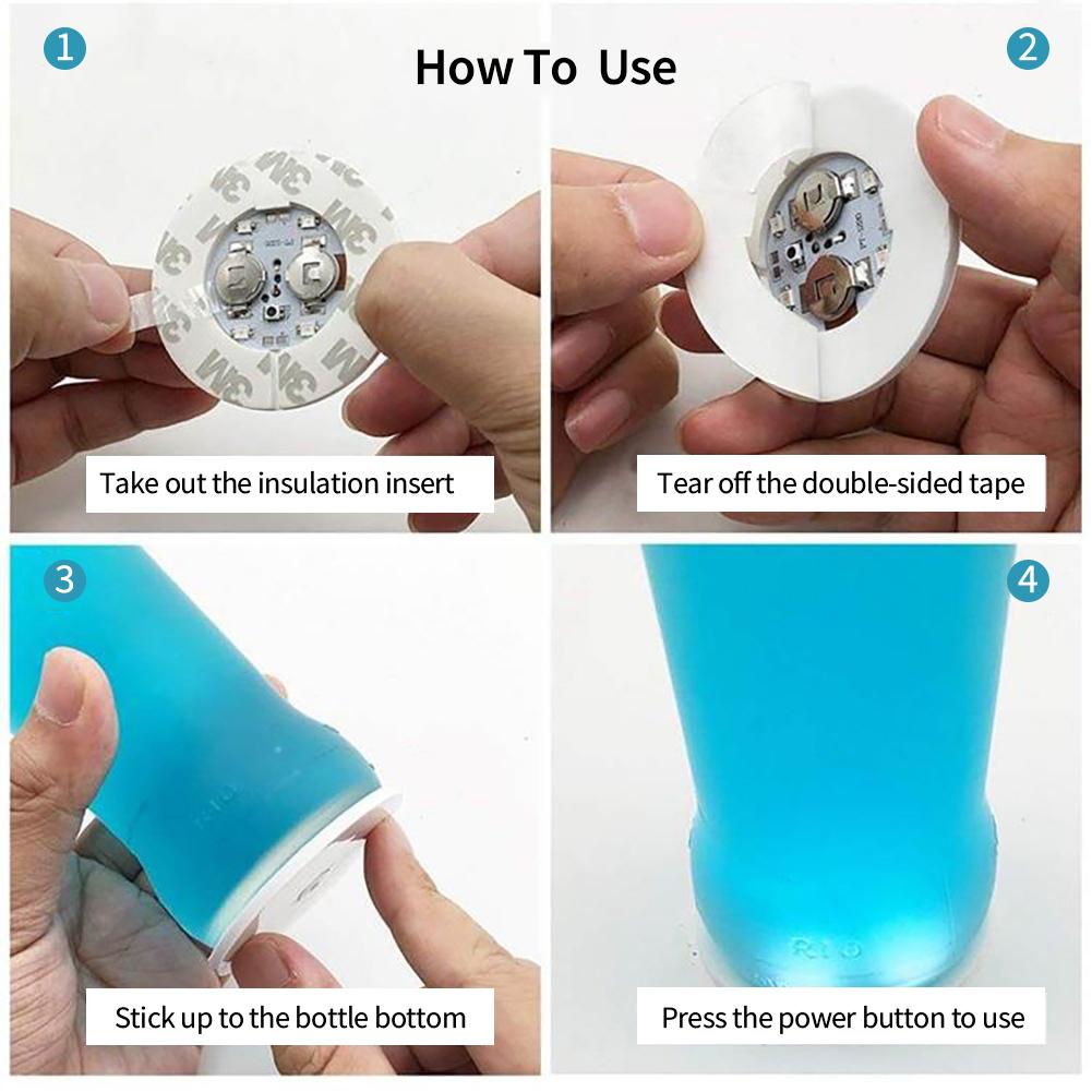 1 шт. светодиодные светящиеся подставки под стаканы со светодиодной подсветкой для бутылок, стаканов, подстаканников для вечеринок, свадеб, баров, рождественских домашних пабов