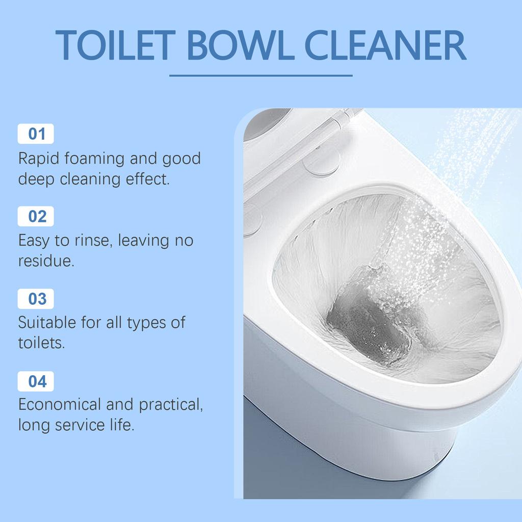 Бытовое сильное обеззараживающее средство для туалета, стойкие пятна, пена, чистящий порошок