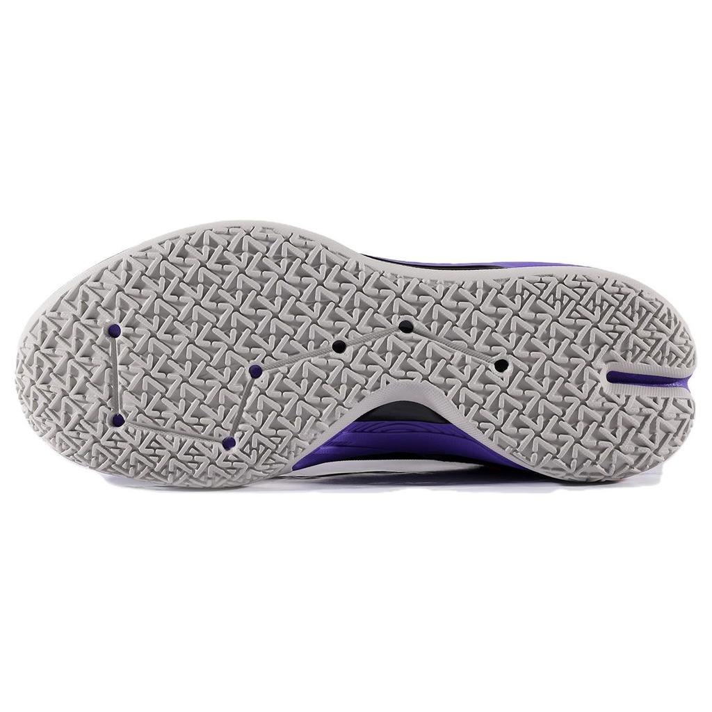 Li Ning Flash 7 Anti-Slip Shock Absorption Durable Low-Top Basketball Shoes Men Sneakers Purple Black ABPT013-7