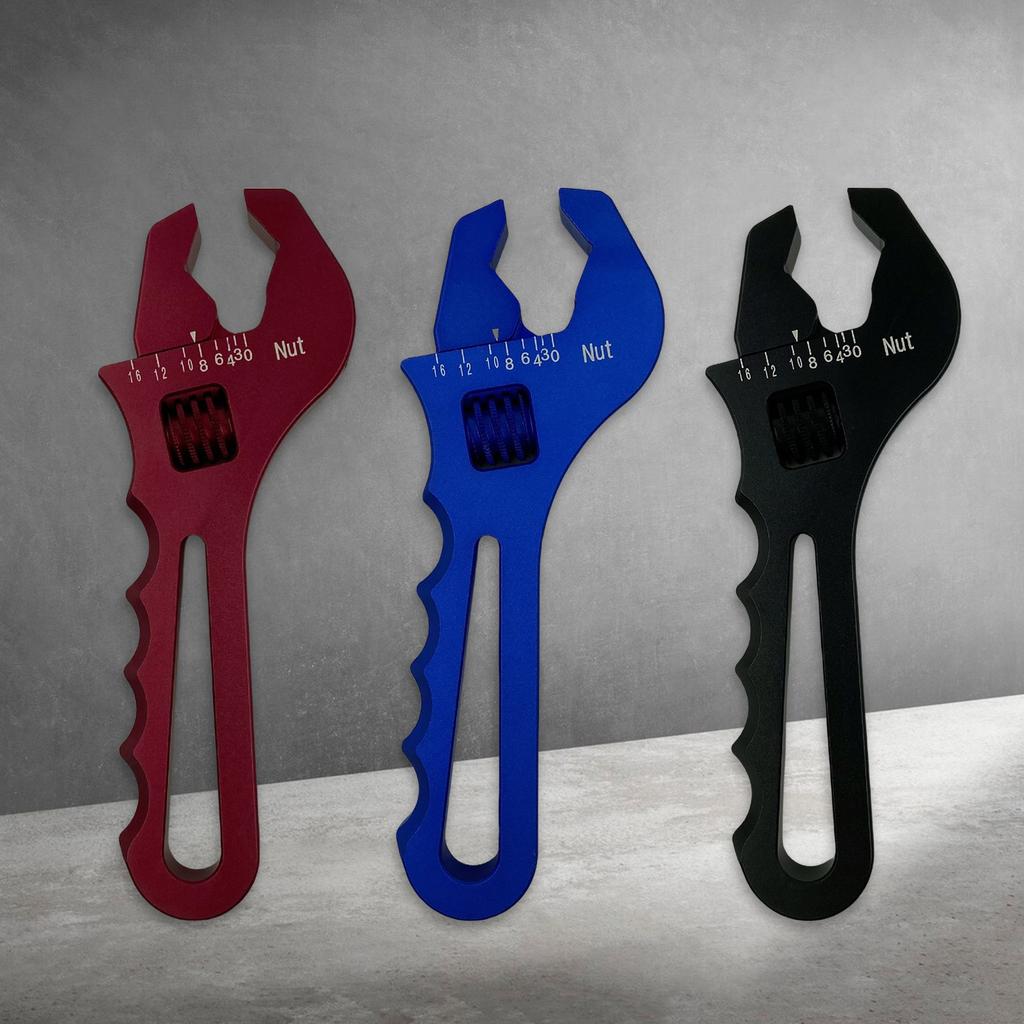 3AN-16AN разводной ключ для фитингов, легкий черный алюминиевый инструмент, гаечный ключ для шланговых фитингов, адаптеров, концевых адаптеров