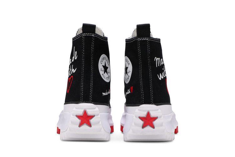 Мужские кроссовки Converse Run Star Hike Hi Ко Дню святого Валентина Сделано с любовью (2021) Черный/Белый/Красный Университет