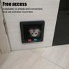 С 4-сторонним замком, защитная дверца для собак, кошек, котят, щенков, безопасные ворота, умная дверца для питомцев, пластиковая дверца с клапаном для собак и кошек, товары для маленьких питомцев