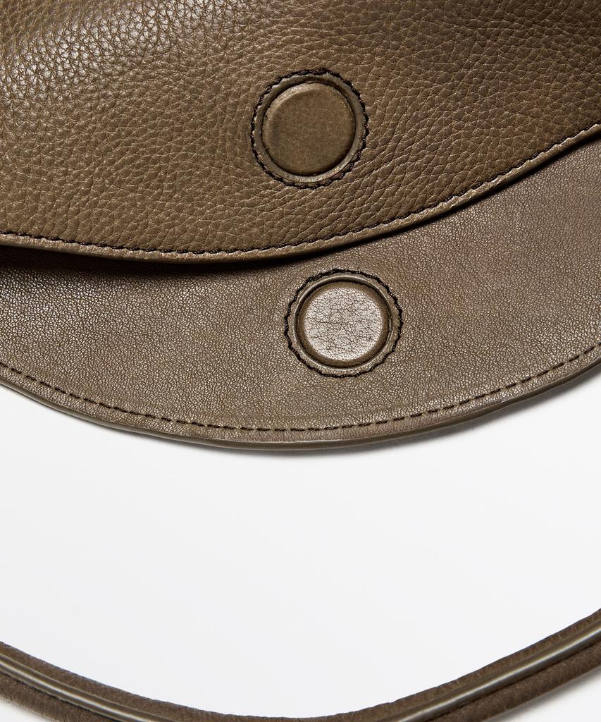 Massimo Dutti Napa Leather Slouch Mini Bag