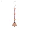 Baby Pacifier Clip Chain Wooden Star Holder Pacifier Clip Strap Infant Nursing Nipple Holder