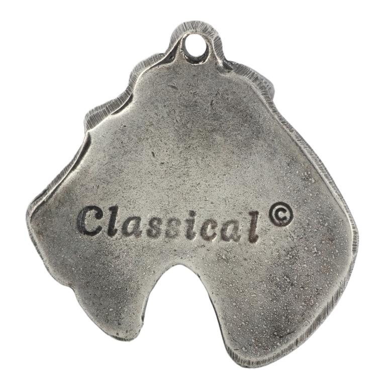 Fox Terrier Wire - Silver-plated Dog Pendant, Handbag Decoration, Backpack Pendant by Art-Dog Brand