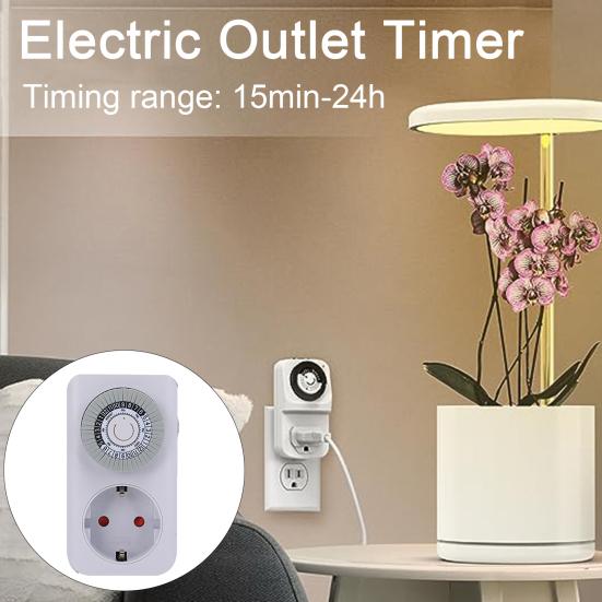 Подключаемый механический таймер для электрической розетки, универсальная домашняя бытовая техника, интеллектуальный механический таймер для розетки