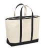 LL Bean Boat and Tote Zip 0YL5910001 Bag, Top, Large, Canvas, Black,