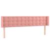 VidaXL LED Headboard Bedroom Furniture Double Bed Accessory Head of Bed Frame Interior Pink 3123735