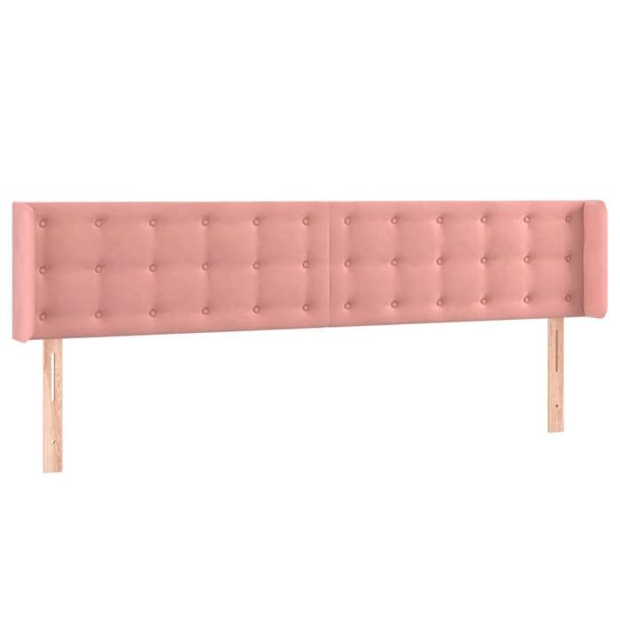 VidaXL LED Headboard Bedroom Furniture Double Bed Accessory Head of Bed Frame Interior Pink 3123735