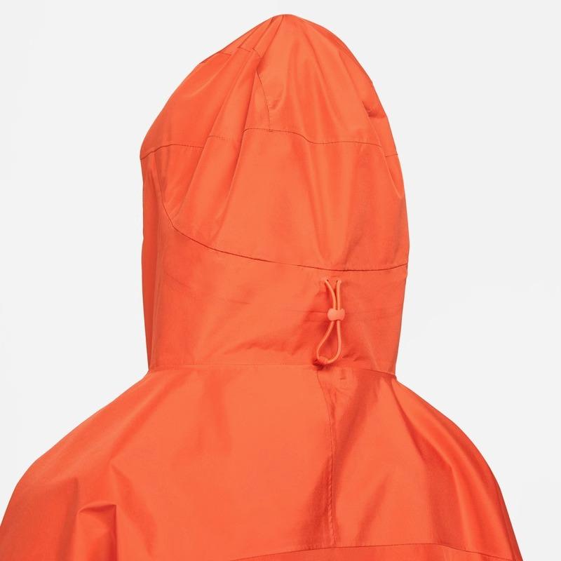 Nike Толстовка с капюшоном и принтом логотипа, женская куртка, оранжевая DM7566-861