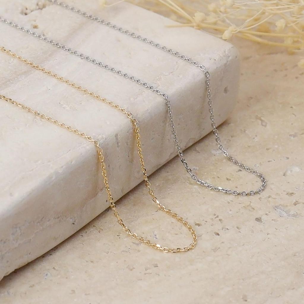 Ожерелье из золотой цепочки 18 карат K18 Red Bean Azuki Ширина максимальная 45 см Длина регулируемая [Lara Christie] 0,8 мм приблизительно. 1.3г lc97-0005