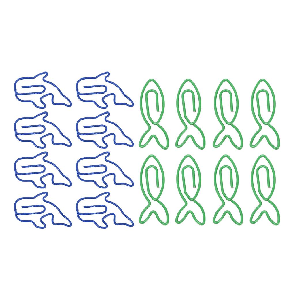 100 шт. милых форменных скрепок для офиса, набор легких декоративных милых форм, зажим для скрепок для Sc