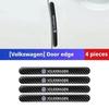 Car door bowl handle protective stickers Carbon fiber For VW Volkswagen Tiguan Passat Leon Golf 7 Ateca Octavia Car accessories