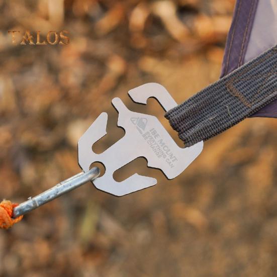 Пряжка для крепления навеса из нержавеющей стали, портативная, легкая, прочная, ветрозащитная, металлическая, для кемпинга и пешего туризма