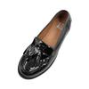 Womens/Ladies Imogen Tassel Patent Leather Slip-on Flatform Loafers