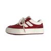 Popular Spring and Summer Retro Red Board Shoes Women's Versatile Casual Canvas Shoes Hong Kong Style Niche Design Chic Little White Shoes