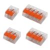 30Pcs Electrical Lever Wire Connectors Quick Splicing Terminals Fast Cable Splicing Connector Push-in Terminals Block