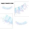 1/3 Pairs Blue Pink Fake Lashes Natural Long Eye Lashes Colorful Eyelashes  for Women Girls and COS