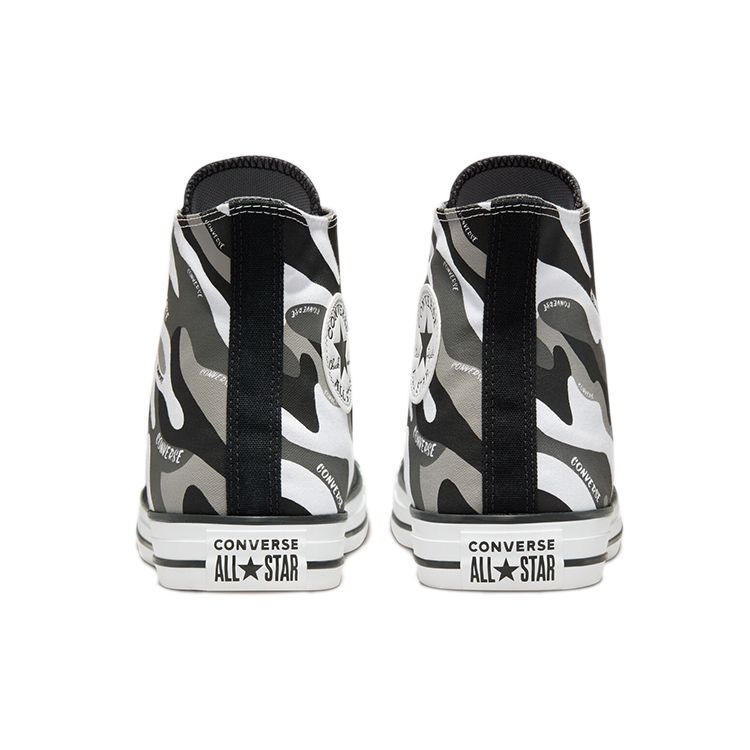 Converse Chuck Taylor All Star Comfortable Trendy High-Top Canvas Shoes Unisex Sneakers Black White Gray 171453F