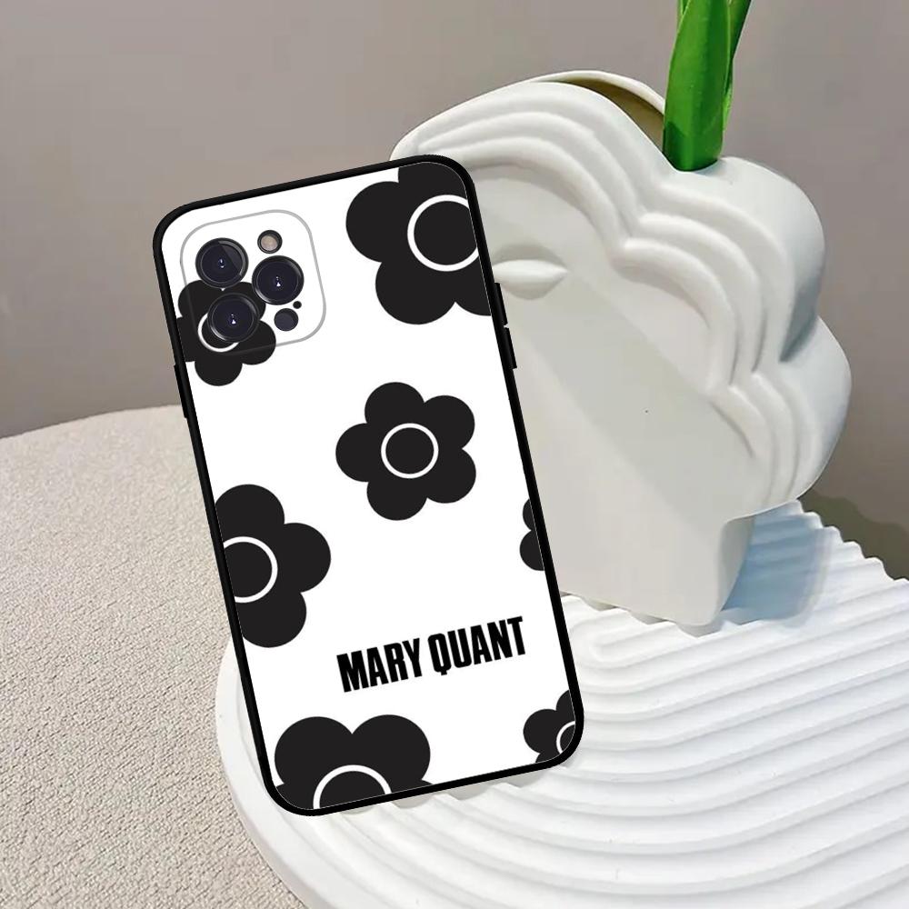 M-Mary Q-Quant Phone Case For IPhone 16 15 14 13 12 Mini 11 Pro XS Max X XR SE 6 7 8 Plus Soft Silicone Cover