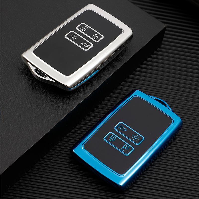 Новая мода ТПУ автомобильный чехол для дистанционного ключа брелок для Renault Captur Megane Talisman Espace Clio Zoe Koleos Scenic 4 Arkana Dacia Sandero Card