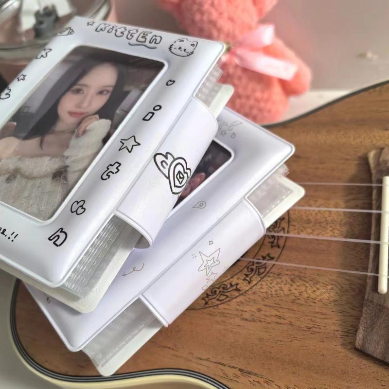 3 дюйма 32 слота Держатель для карточек K-pop биндер Фотокарточки айдолов Lomo-карты Фотоальбом Коллекционный биндер для карточек Фотокарточки