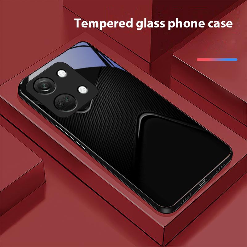 Простой и большой для OnePlus Nord 3 5 6T 7 Pro 8 12 10T Reno8 Lite 5G 10R Nord N30 Чехол для телефона из закаленного стекла с твердой оболочкой Черный