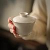 Ручной работы Фарфоровый Набор для Чая Гайвань Винтажные Ручные Чашки для Заваривания Рассыпного Чая Улун/Пуэр