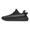 adidas Оригинальные Yeezy Boost 350 V2 Cinder Reflective Спортивные Низкие Кроссовки для Повседневной Носки Унисекс Черный Белый FY4176-2020