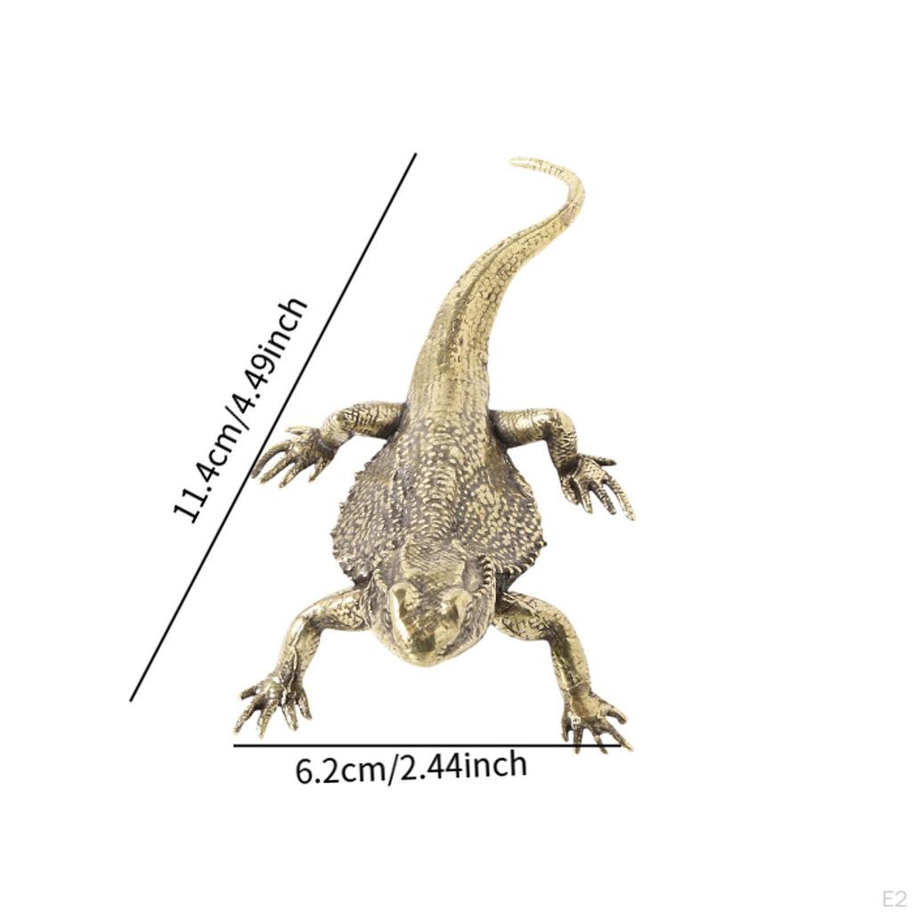 Brass Giant Statue Animal Collectible Figurine Vintage Craft Wealth Decor Desktop Ornament for Table