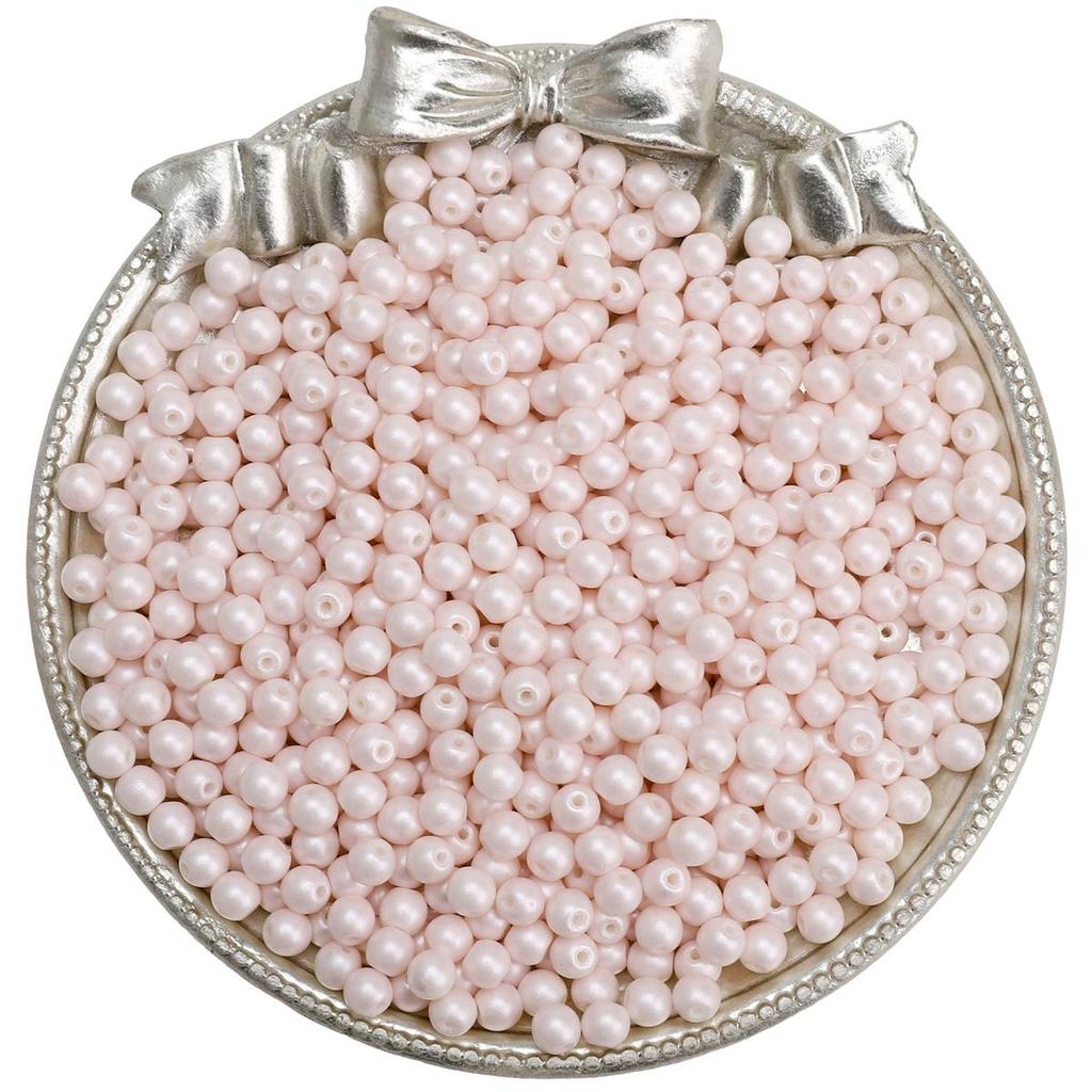 Разноцветные чешские стеклянные бусины для изготовления украшений - 100 круглых шт.