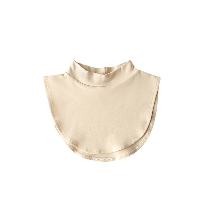 Поддельный воротник, универсальный повседневный внутренний артефакт, полувысокий воротник, защитный воротник из чистого хлопка, теплый воротник, закрывающий шею, средний воротник