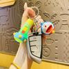 Adorable Doraemon Flashlight Keychain Whimsical Cartoon Car Bag Accessory Gift