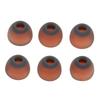 6pcs Ear Tips Sound Isolation Silicone Memory Foam Eartips for Inner Hole From 4.5mm‑6.0mm Earphones