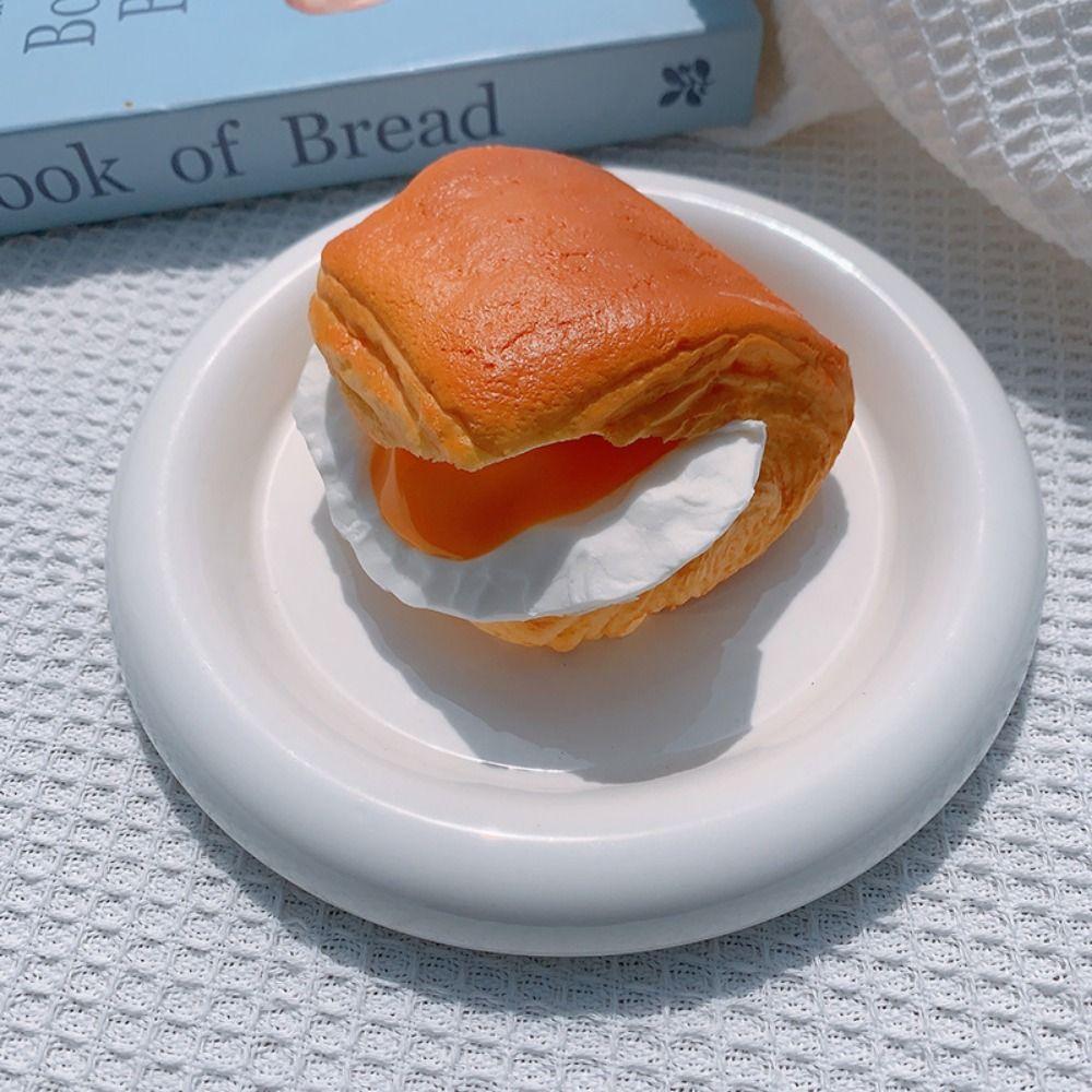 Bread Toast Food Creative Simulation Donuts Slow Rising Squeeze Stress Relief Toys Spoof Tease People Desktop Toy