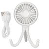 Mini Portable Fan 3 Speed 360 Degrees  Rotatable Rechargeable Desktop Fan with Flexible Tripod for Office