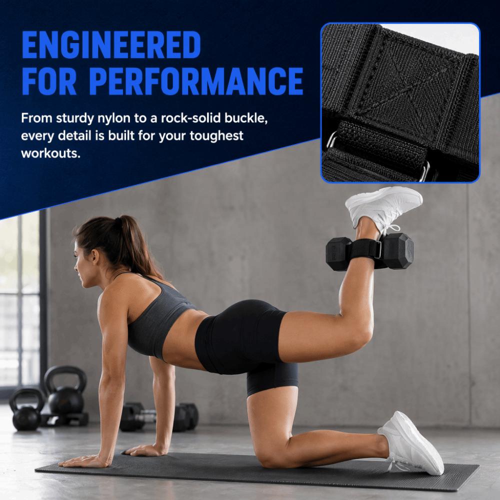 2PCS Hook and Loop Ankle Strap Adjustable Tibialis Trainer Leg Workout Accessory Leg Training