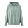 Women Hooded Sweater Adjustable Drawstring Long Sleeve Loose Fit Knitting Tops Fall Winter Pullover Tops