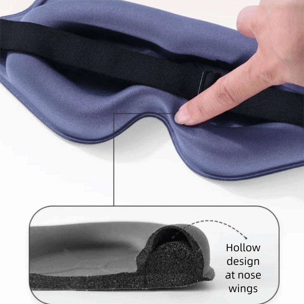 3D Blockout Sleep Eye Mask Breathable Eye Cover Sleeping Masque Light Blocking Eyeshade  Travel