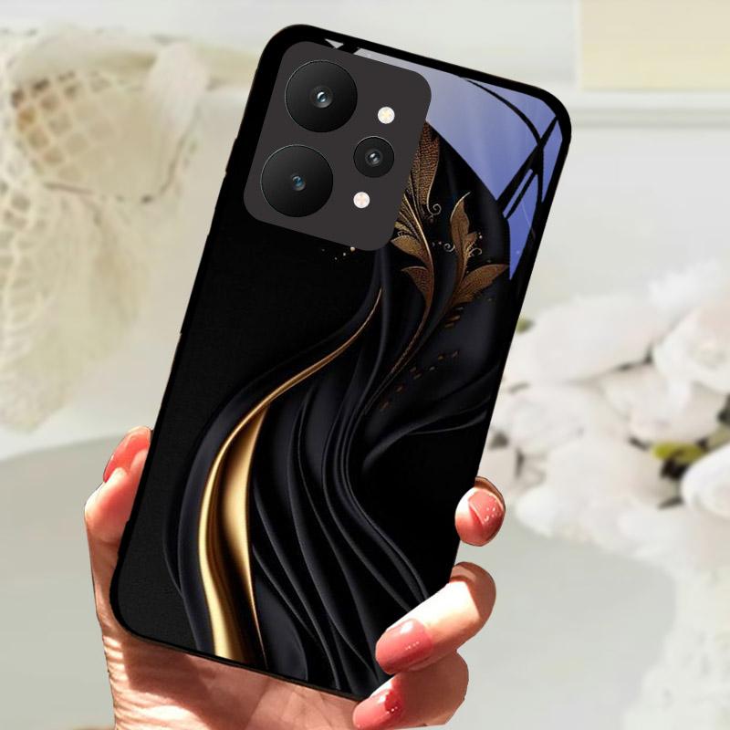 Ударопрочный Чехол Для Телефона Realme 15 5G Чехол RMX5106 RMX5105 Чехлы Из Закаленного Стекла Для Realme15 Fundas Роскошный Защитный Корпус