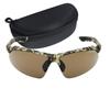 CAPTAIN STAG Sports Sunglasses with Plastic Green Men's Case, Frame, Camouflage, CS-S007-2-EH-72