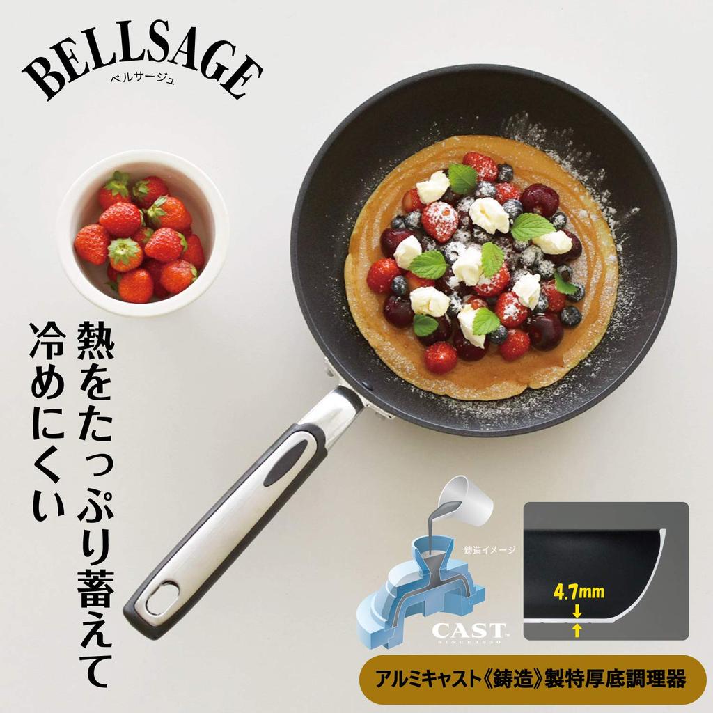 Алюминиевая сковорода Hokuriku 28 см легкая IH Versage с тефлоновым покрытием, сделано в Японии [совместимо с IH]