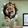 2025 FC1052 Waterproof Oil-proof Removable Lion Wall Sticker