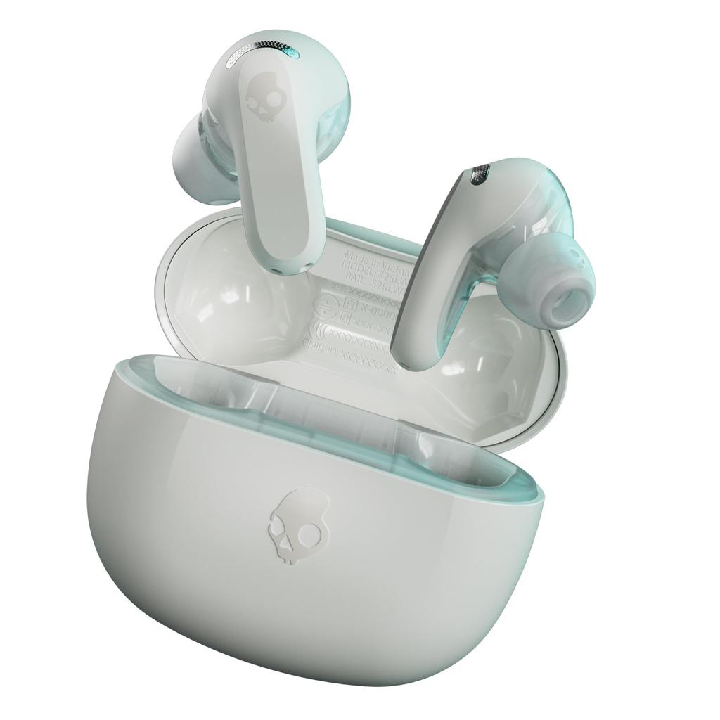 Skullcandy Official Rail ANC Wireless Earphones Noise Canceling Bluetooth with Microphone Lost and Found Tile Personal Sound Wireless Charging Up To