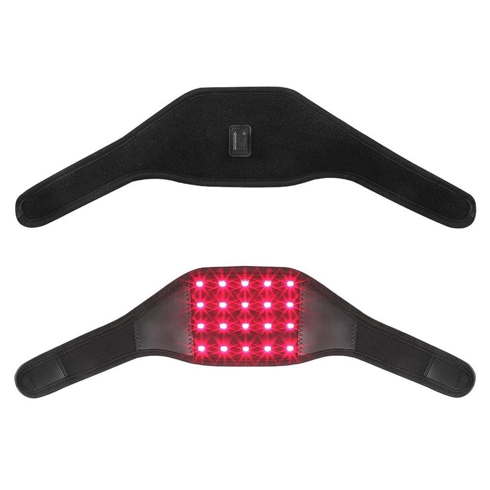 12 В Инфракрасный Красный Свет Терапевтическое Устройство Светодиодный Свет И EMS Двойного Действия Пояс Для Терапии Шеи Нагревающий Подушка для Облегчения Боли в Шее и Плечах