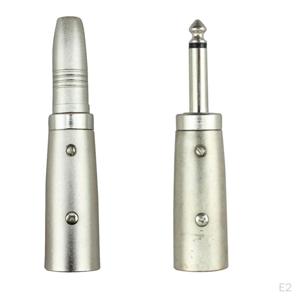 3-контактный штекер XLR на 1/4 "6,35 мм аудиокабель микрофон DJ PA адаптер