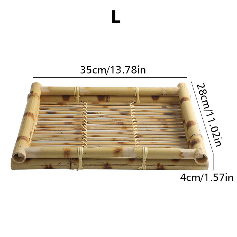 1PC Tea Dessert Tray Creative Snack Fried Plate Southeast Asian Fried Food Tray Service Plates SML